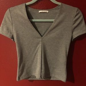 Simple grey v neck